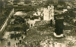 Area di Londra danneggiata dalle bombe
