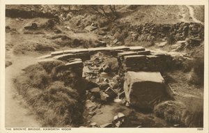 Ponte Bronte, Haworth Moor, Yorkshire (foto in b/n) da English Photographer