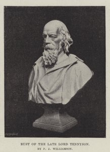 Busto del defunto Lord Tennyson, di F J Williamson da English Photographer