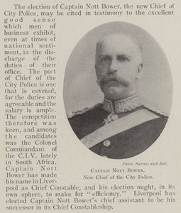 Capitano Nott Bower, Nuovo Capo della Polizia della Città da English Photographer