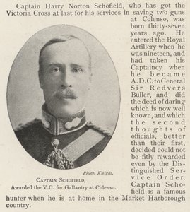 Capitano Schofield, premiato con la VC per il coraggio a Colenso da English Photographer