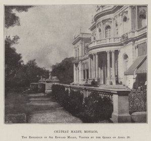 Chateau Malet, Monaco, la residenza di Sir Edward Malet, visitata dalla Regina il 20 aprile da English Photographer