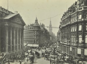 Cheapside, da Mansion House, Città di Londra, 1885 da English Photographer