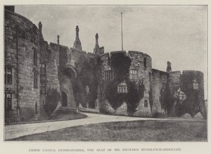 Castello di Chirk, Denbighshire, la residenza di Mr Richard Myddleton-Biddulph