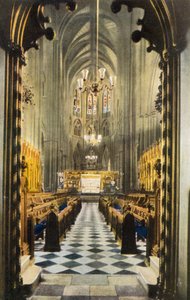 Coro sotto la cantoria, Westminster Abbey, Londra da English Photographer