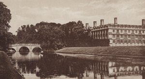 Clare College e Ponte, Cambridge da English Photographer