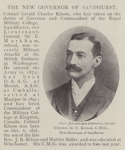 Il colonnello G C Kitson, CMG, nuovo governatore di Sandhurst da English Photographer