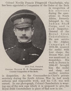 Colonnello Neville F F Chamberlain, nominato Compagno del Bagno