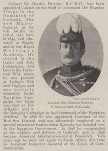 Colonnello Sir Charles Parsons, Colonnello dello Staff per il Canada da English Photographer