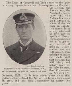 Comandante B G Godfrey-Faussett, RN, della suite del Duca di Cornovaglia e York da English Photographer