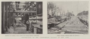 Costruzione della ferrovia sotterranea a New York
