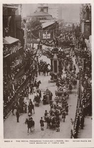 Processione di incoronazione di Re Giorgio V e della Regina, Temple Bar, Londra da English Photographer