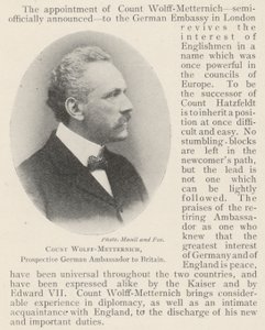 Conte Wolff-Metternich, futuro ambasciatore tedesco in Gran Bretagna