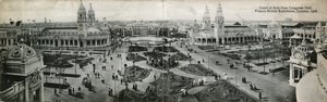 Corte delle Arti dalla Congress Hall, Esposizione Franco-Britannica, Londra, 1908