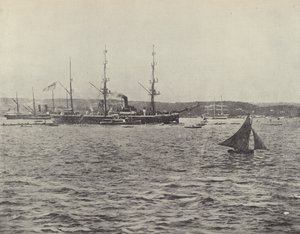 Partenza della HMS Calliope da English Photographer