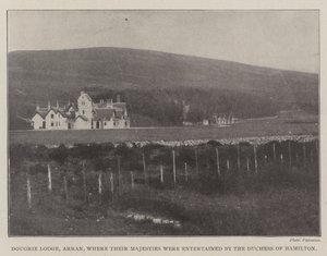 Dougrie Lodge, Arran, dove le loro maestà sono state ospitate dalla duchessa di Hamilton da English Photographer