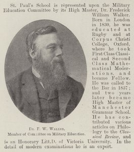 Dr F W Walker, membro del comitato per l