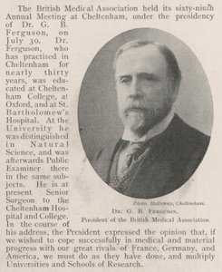 Dr G B Ferguson, presidente dell