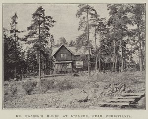 La casa del dottor Nansen a Lysaker, vicino a Christiania da English Photographer