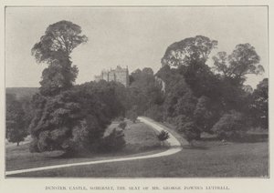 Castello di Dunster, Somerset, la residenza di Mr George Fownes Luttrell da English Photographer