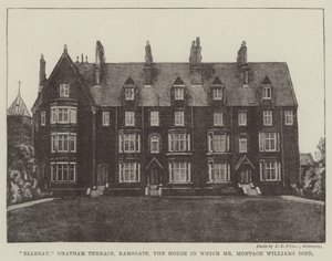 Elleray, Chatham Terrace, Ramsgate, la casa in cui morì Mr Montagu Williams da English Photographer