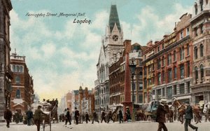 Farringdon Street, Memorial Hall, Londra da English Photographer