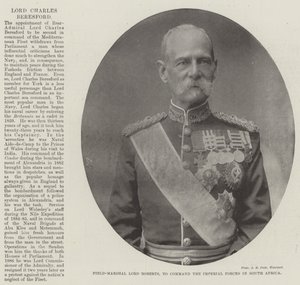 Maresciallo di campo Lord Roberts, per comandare le forze imperiali in Sudafrica da English Photographer