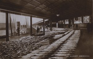 Mercato del pesce, Aberdeen, Scozia da English Photographer