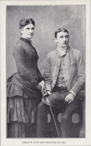 Frederick Delius e sua madre nel 1884 da English Photographer