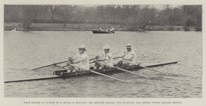 Da Oxford a Putney in 13 ore e 59 minuti, Mr Spencer Gollan, Tom Sullivan e George Towns partono da Henley da English Photographer