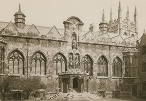 Quadrilatero anteriore, Oriel College, Oxford da English Photographer