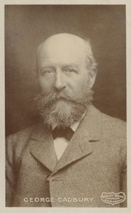 George Cadbury (1839-1922), produttore di cioccolato inglese e attivista sociale da English Photographer