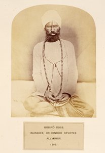 Govind Doss, Bairagee, o Devoto Hindoo, Allyghur, da The People of India, di J. Forbes Watson, pubblicato nel 1868 da English Photographer