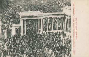 Grande dimostrazione contro il Licensing Bill, Londra, 27 settembre 1908 da English Photographer