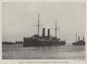 HMS Crescent, comandata dal Duca di York da English Photographer