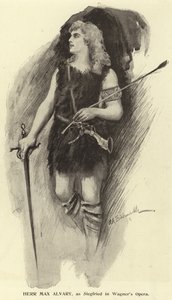 Herr Max Alvary, come Siegfried nell