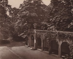 Holland House, Londra: Terrazza sopra il Colonnato, Lato Sud da English Photographer