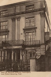 Casa del poeta Robert Browning da English Photographer