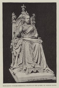 Statua commemorativa del Giubileo della Regina a Hong Kong, di Signor Raggi da English Photographer