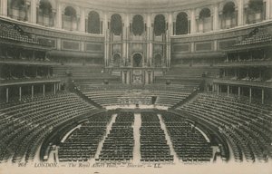 Interno della Royal Albert Hall, Londra da English Photographer