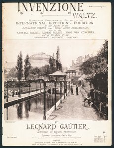 Invenzione Valzer, composto per le Esposizioni Internazionali delle Invenzioni, Kensington, 1885 da English Photographer