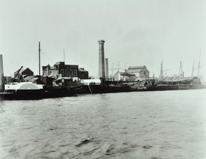 Isle of Dogs Pumping Station: esterno, 1895 da English Photographer