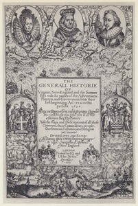 John Smith, La Storia Generale della Virginia, J Dawson per M Sparkes 1624 da English Photographer