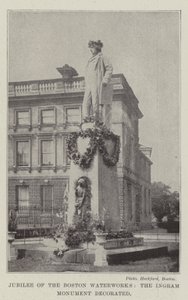 Giubileo degli acquedotti di Boston, il Monumento Ingram decorato da English Photographer