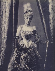 Kate Vaughan, attrice inglese del Gaiety Theatre (foto b/n) da English Photographer