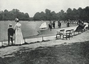 Giardini di Kensington, il Laghetto Rotondo (foto in b/n) da English Photographer