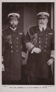 Re Edoardo VII, Re Giorgio V (foto in b/n) da English Photographer