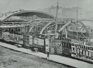 Kings Cross Station: lavori di costruzione in corso, 1862 da English Photographer