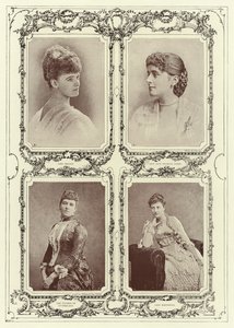 Lady Brooke, Lady Jane Seymour Combe, La Duchessa di Sutherland; Lady Borthwick da English Photographer