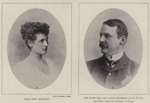 Lady West Ridgeway e il Diritto Onorevole Sir Joseph West Ridgeway